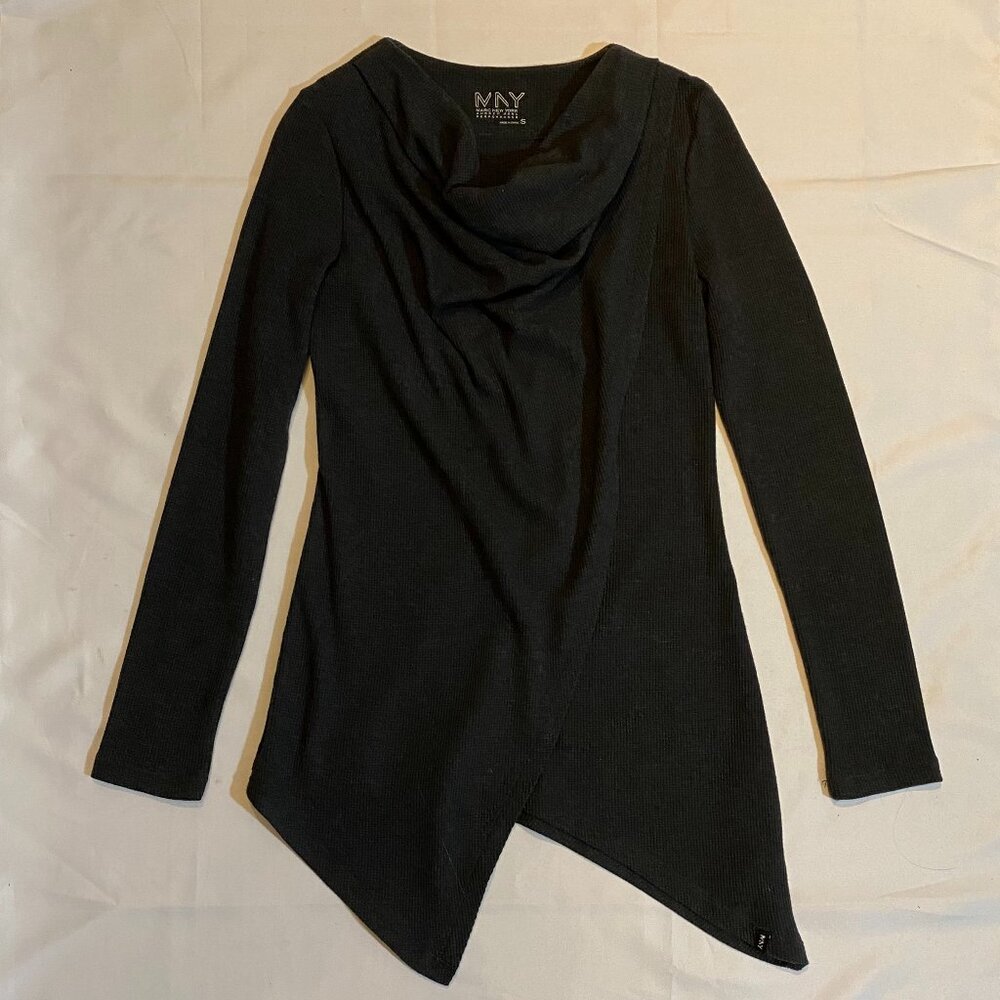 Marc New York Andrew Marc Womens Size S Gray Thermal Tunic Shirt Long Sleeve Top